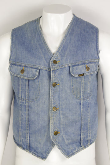 Vintage Lee Storm Rider Sherpa Lined Waistcoat - L