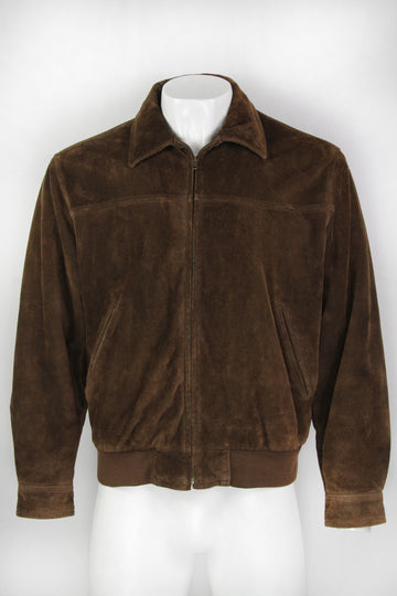 Vintage 90s Yves Saint Laurent Suede Jacket - XL