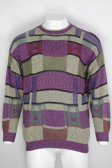 Vintage 80/90s Patterned Sweater - XL