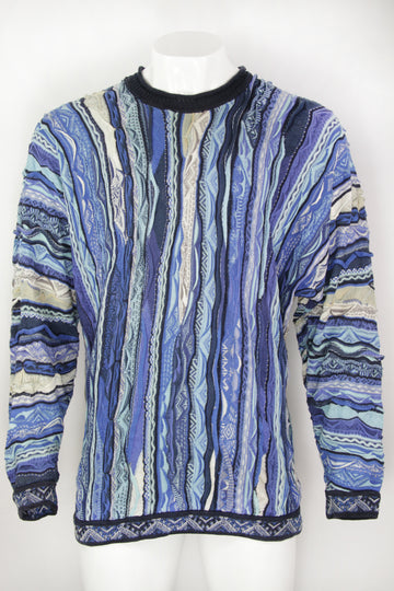 Vintage Coogi Textural Knitted Sweater - XL