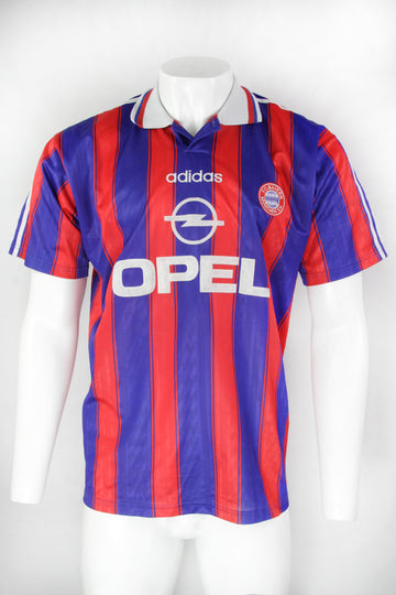 Vintage Bayern Munich 1995-97 Home Football Kit 'Squad Signed' Back Print  - M