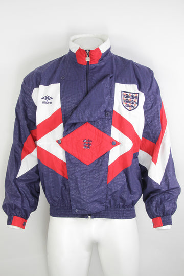 Vintage Umbro 1990-1992 England National Football Team Training Track Top - XL